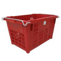 ราคา Kassa Home ลังผลไม้พร้อมหูเหล็ก รุ่น VCP-001RD ขนาด 56 x 36 x 32 ซม. สีแดง (MKP1204708)