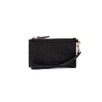 ราคา MARC JACOBS กระเป๋าใส่บัตร THE LEATHER TOP ZIP WRISTLET สี BLACK One Size (MKP1643802)