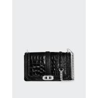 ราคา REBECCA MINKOFF กระเป๋า WOMEN CHEVRON QUILTED LOVE CROSSDOB0Y สี BLACK One Size (MKP1666111)