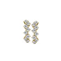 ราคา Jubilee Diamond ต่างหูเพชร Winding Harmony Stud รุ่น E19109EG - สีโกลด์ (MKP0796425)