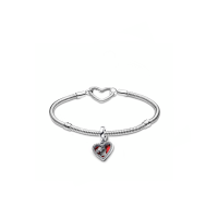 ราคา PANDORA สร้อยข้อมืออ Pandora Padlock Double Dangle Giftset 75cm (GRMKPPR000108549)