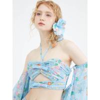 ราคา KLOSET (SSD23)เสื้อปาดไหล่ ตัวสั้น สีฟ้า M (GRMKPPR000086816)