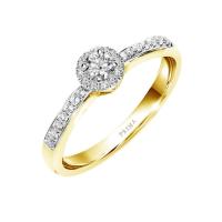 ราคา Prima แหวนเพชร 105R2720-03 สี Gold 53 (GRMKPPR000068938)