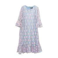 ราคา LADY PLUS เดรสลูกไม้แขนระบายต่อชั้น รุ่น T2304-16DL-PK สีชมพู Free Size (GRMKPPR000076599)