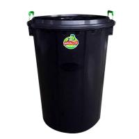 ราคา Big One ถังน้ำพร้อมฝา มีหูเหล็ก 80 ลิตร รุ่นหนา 51 x 51 x 67 ซม. สีดำ (MKP1224355)