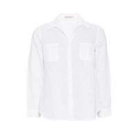 ราคา CHRISTIANA เสื้อเชิ้ตลินิน แต่งกระเป๋าคู่ รุ่น 123102 สีขาว L (MKP0686776)