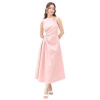 ราคา ROSE THE LABEL ชุดเดรสดีเทลเว้าเอวสีชมพู L (MKP1412901)