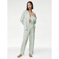 ราคา Marks & Spencer เซ็ตชุดนอนกางเกงผู้หญิง Cool Comfort Cotton Modal Printed XL (GRCDS20324020037)