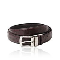 ราคา BANGKOK BOOTERY เข็มขัดหนังนกกระจอกเทศ สีน้ำตาลเข้ม Free Size (GRMKPPR000076314)