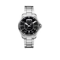 ราคา HAMILTON นาฬิกาข้อมือ Khaki Aviation Day Date Auto รุ่น H64615135 Black (MKP0907561)