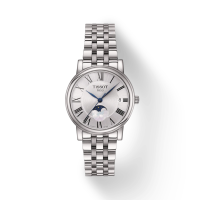 ราคา TISSOT คาร์สัน พรีเมี่ยม เลดี้ มูนเฟส สีเงิน T1222231103300 นาฬิกาผู้หญิง (MKP1048148)