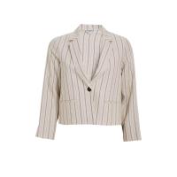 ราคา MONARCH เสื้อสูทลินินทรงหลวมลายริ้ว รุ่น M91P0A5101 สีเบจ M (MKP1045414)