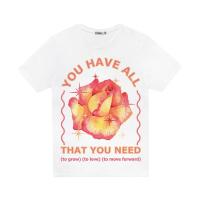 ราคา ICONIC เสื้อยืด พิมพ์ลาย ดอกกุหลาบเหลือง ใหญ่ รุ่น ROSEATE5594 สีขาว S (MKP1049388)