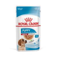 ราคา ROYAL CANIN Medium Puppy Pouch Gravy อาหารเปียกลูกสุนัข พันธุ์กลาง ซอสเกรวี่ 140 g (MKP1404956)