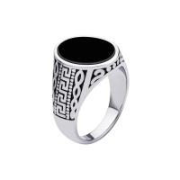 ราคา 555jewelry แหวน Men สแตนเลสสตีล สีเงิน ดำ E67 (MKP1790568)