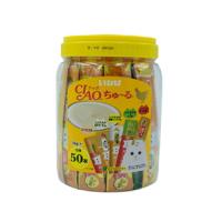 ราคา CIAO ขนมครีมแมวเลียชูหรุกระปุก รวมรสไก่ สำหรับแมวทุกสายพันธุ์ 14 G, 50 ชิ้น (MKP1404736)