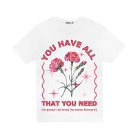 ราคา ICONIC เสื้อยืด พิมพ์ลาย ดอกคาร์เนชั่นสีแดง รุ่น CARTON5586 สีขาว XL (MKP1049514)