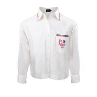 ราคา ELLE เสื้อครอปเชิ้ตแขนยาวผู้หญิง ทรง BOXY สกรีนกระเป๋าเสื้อ ลาย ELLE BE PARIS รุ่น W3B272 สีขาว L (MKP1792673)