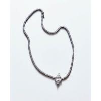 ราคา SWAN สร้อยคอผู้หญิง เงินแท้ Triangle Rivera เพชรทรงกลมพร้อมจี้รูปสามเหลี่ยม ฝังเพชร Cubic Zirconia สีดำ 40cm (GRMKPPR000126083)