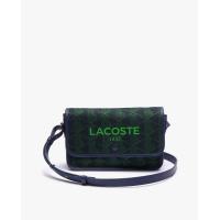 ราคา LACOSTE กระเป๋าสะพายไหล่ลาคอสท์ มีฝาปิด พิมพ์ลายโมโนแกรม สีน้ำเงิน One Size (MKP1800088)