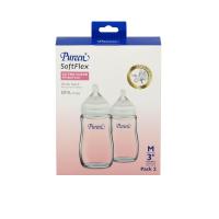 ราคา PUREEN ขวดนมคอกว้าง Soft Flex Ultra Clear 8 Oz. x 2 ชิ้น (CDS13520625)