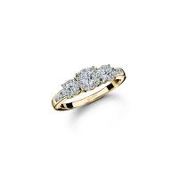 ราคา Jubilee Diamond แหวนเพชร Trinity Channel Ring - สีโกลด์ 56 (MKP1797607)