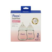 ราคา PUREEN ขวดนมคอกว้าง Soft Flex Ultra Clear 4 Oz. x 2 ชิ้น (CDS13520618)