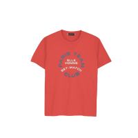 ราคา ELLE HOMME เสื้อยืดคอกลม สกรีนลายโลโก้ ELLE HOMME สไตส์สปอร์ต W8K906 - สีแดง L (MKP1804397)