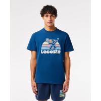 ราคา LACOSTE เสื้อยืดเทนนิสลาคอสท์ พิมพ์ลาย สีน้ำเงิน S (GRMKPPR000140735)