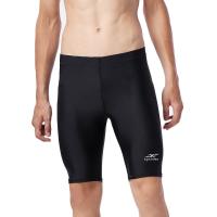 ราคา SPANDEX กางเกงรัดกล้ามเนื้อขาสั้นเป้าสี่เหลี่ยม NS002SF สีดำ/ดำ XL (MKP0615592)