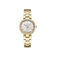 ราคา JULIUS นาฬิกาข้อมือผู้หญิง JA-1236 F สีทอง สายสแตนเลส กระจกสองชั้น เพชรกลิ้ง (MKP1625676)