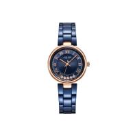 ราคา JULIUS นาฬิกาข้อมือผู้หญิง JA-1236 C สีน้ำเงิน สายสแตนเลส กระจกสองชั้น เพชรกลิ้ง (MKP0532041)