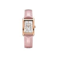 ราคา JULIUS นาฬิกาข้อมือผู้หญิง JA-1338 B สีชมพูหน้าปัดขาว ตัวเลขโรมัน สายหนัง คุณภาพดี (MKP1726601)