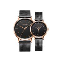 ราคา JULIUS นาฬิกาข้อมือคู่ ผู้หญิง ผู้ชาย รุ่น JA-1164 สีดำ ดำ สายสแตนเลสสตีล แบรนด์เกาหลี แฟชั่นฮิตของแท้ (MKP1262831)