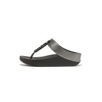 ราคา FitFlop™ รองเท้าแตะแบบหูหนีบผู้หญิง HALO BEAD-CIRCLE METALLIC รุ่น HJ1-B06 สี BLACK 8 UK (MKP1655907)