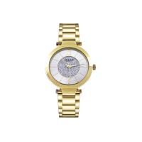ราคา JULIUS นาฬิกาข้อมือผู้หญิง JA-1439 B สีทองหน้าปัดเงิน ดีเทลกลิตเตอร์ สายสแตนเลส (MKP1668833)