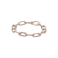 ราคา PANDORA สร้อยข้อมือ 14k Rose gold-plated link braceletสีโรส 20cm (MKP1816750)
