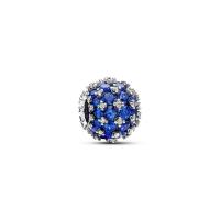 ราคา PANDORA ชาร์ม Sterling silver charm with princess blue crystal and clear cubic zirconiaสีเงิน (MKP1813737)