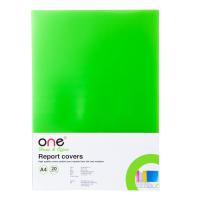 ราคา ONE ONE แผ่นพลาสติกทำปก A4 สีเขียว แพ็ค 20 แผ่น (MKP0983412)