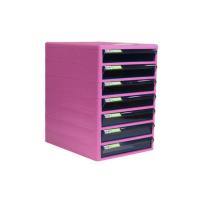 ราคา One ตู้เอกสาร 7 ชั้น โครงชมพูลิ้นชักเทา ONE (MKP1639124)