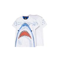 ราคา Muunique เสื้อยืดลายฉลามปากแดง สีขาว XXL (GRMKPPR000012127)