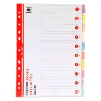 ราคา ELEPHANT ELEPHANT ตราช้าง อินเด็กซ์กระดาษการ์ด (1-10) 10 สี รุ่น 310 (MKP1470351)
