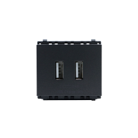 ราคา PHILIPS เต้ารับ USB 2 ช่อง รุ่น LEAF 2M USB CHARGER สีดำ (MKP1135038)