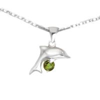 ราคา FINEJEWELTHAI จี้เพอริดอท-จี้โลมา-จี้เงิน-เพอริดอทแท้-P1094pd สีเงิน (MKP0831423)