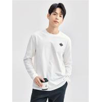 ราคา GIORDANO 【Online Exclusive】เสื้อยืดแขนยาวผู้ชาย 100% Cotton small embroidery long sleeve tee สีขาว XXL (MKP1813937)