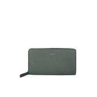 ราคา ALBEDO กระเป๋าสตางค์ผู้ชาย ใบยาว หนังแท้ Milano Zip Purse ABML01396 สีเทาเข้ม (CDS221887)