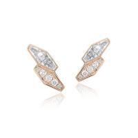 ราคา JASMIN ต่างหูเพชรรุ่น The Facet TF-E11 สี Pink gold (MKP1047540)
