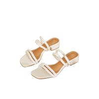 ราคา Buckle Me รองเท้าส้นเตี้ยเปิดส้น Twist รุ่น BM38-OFFWHITE สี Off White 36 (MKP1115699)