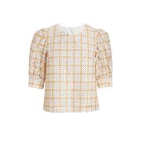 ราคา BOUTON เสื้อเบลาส์พิมพ์ลายฉลุจุดและตาราง รุ่น B92PLLASP182066YE สีเหลือง S (GRMKPPR000054099)