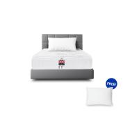 ราคา Solomon Mattress ที่นอนสปริงผ้านุ่มขนนก รุ่น Cornflaks 2 คิ้ว 3.5 ฟุต หนา 9 นิ้ว สีขาว (MKP1518410)